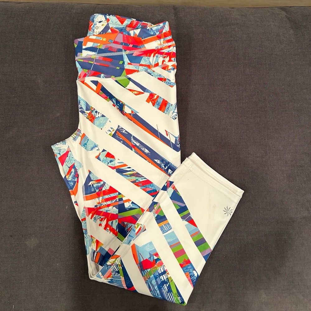Athleta Multicolor Geometric Leggings